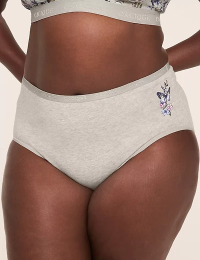 Cotton High-Leg Brief Panty