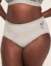 Cotton High-Leg Brief Panty