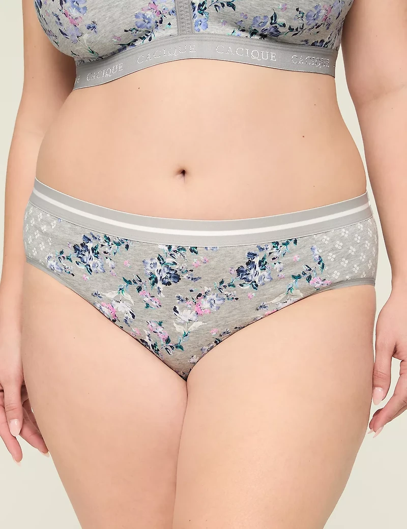 Cotton Hipster Panty with Wide Waistband