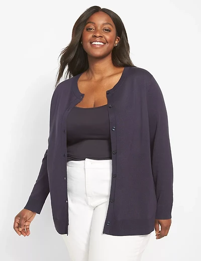 Button-Front Cardigan