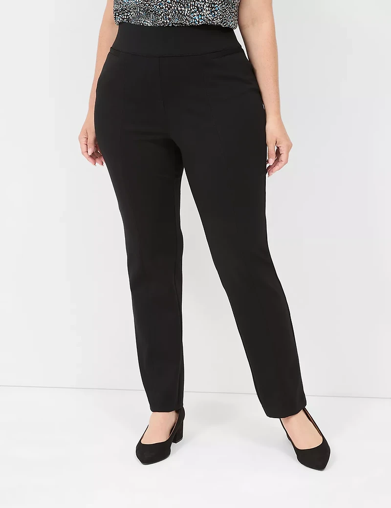 Ponte Pull-On Straight Pant