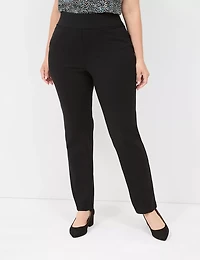 Ponte Pull-On Straight Pant