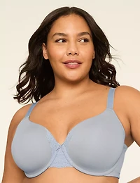 Cotton Lightly Lined T-Shirt Bra With Lace