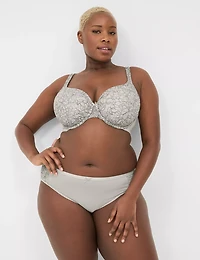 Cotton Hipster Panty With Lace-Trim