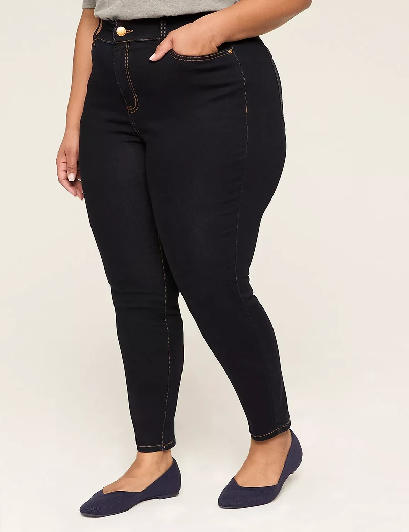 No-Gap Curvy Fit High-Rise Sateen Skinny Jean