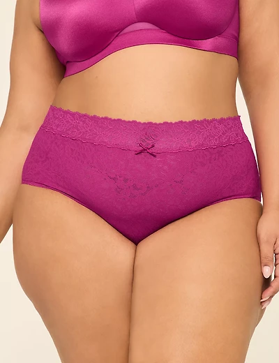 Stretch Lace High-Leg Brief Panty