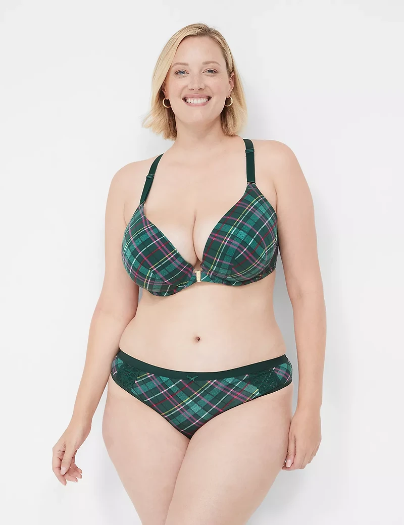 Cotton Thong With Lace