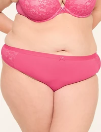 Cotton Thong With Lace