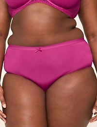 No-Show Lace-Back Full Brief Panty