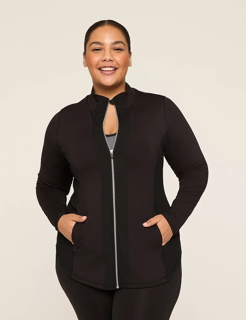 LIVI Zip-Front Wicking & Rib Jacket