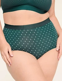 Cotton High-Waist Brief Panty With Wide Waistband
