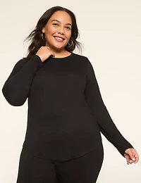 The Long-Sleeve Curved-Hem Tee