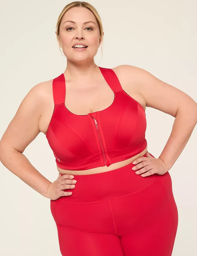 LIVI Max Support Comfort Zip-Front Sports Bra