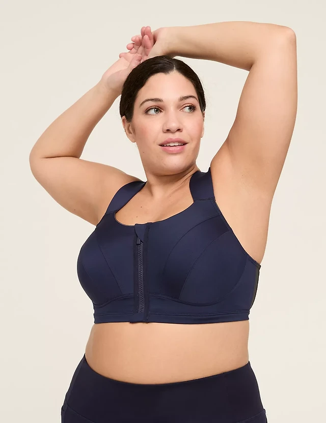 LIVI Max Support Comfort Zip-Front Sports Bra