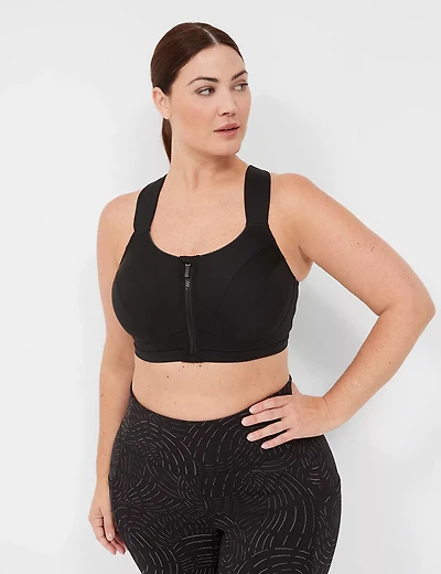 LIVI Max Support Comfort Zip-Front Sports Bra