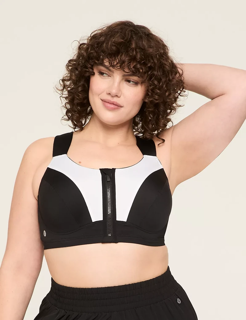 LIVI Max Support Comfort Zip-Front Sports Bra