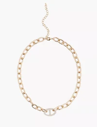 Demi-Fine Pave Chain Necklace