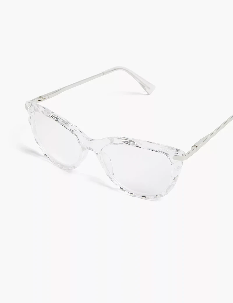 Textured Cateye Reader Glasses