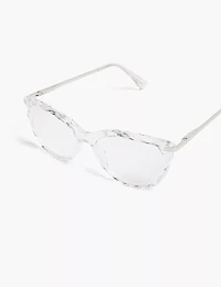 Textured Cateye Reader Glasses