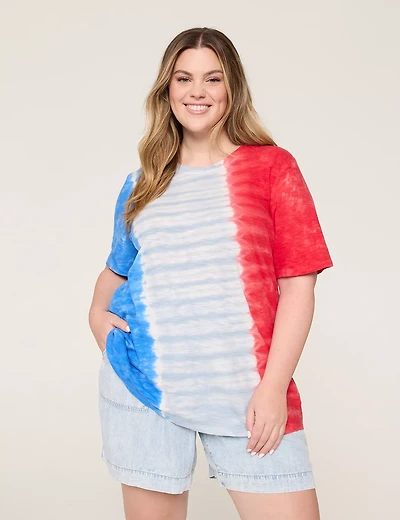 Perfect Sleeve Crew-Neck Wash Tee