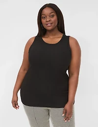High-Neck Rib Tank