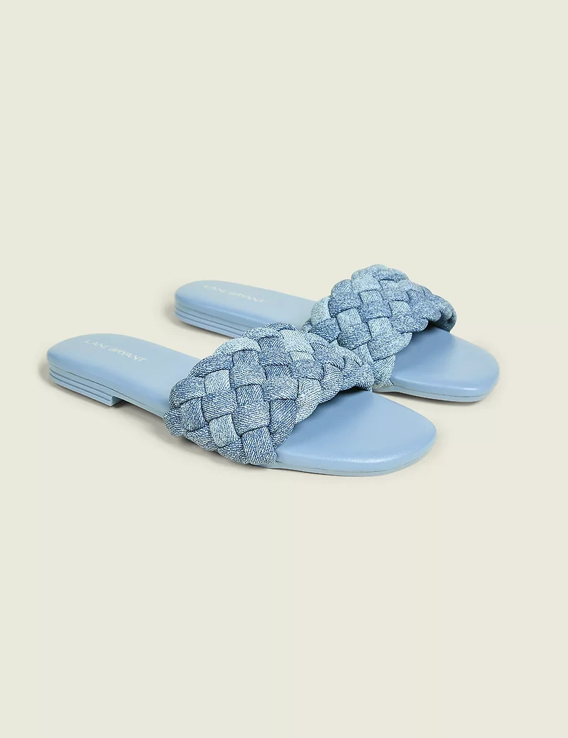 Dream Cloud Braided Faux-Leather Slide
