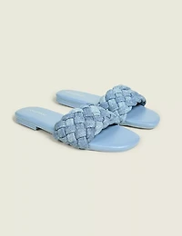 Dream Cloud Braided Faux-Leather Slide