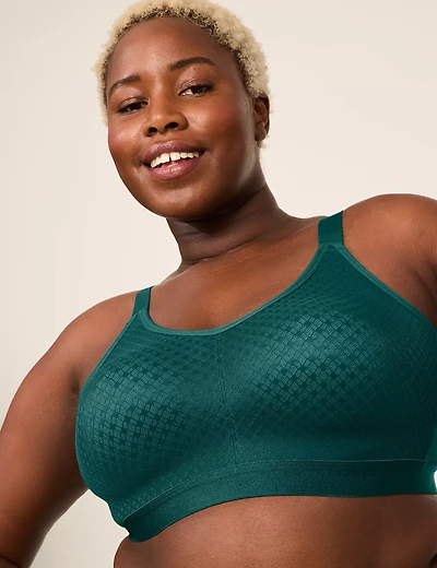 Cotton Scoop-Neck Unlined No-Wire Bra