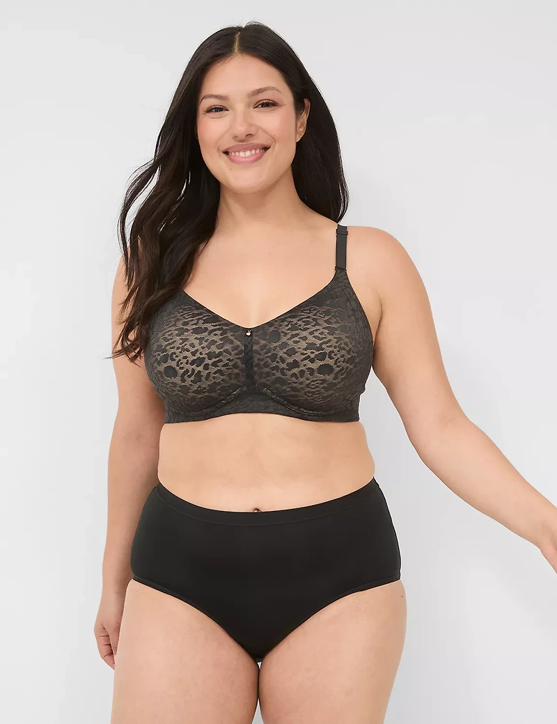 Invisible Lace Backsmoother Lightly Lined No-Wire Bra