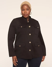 Ponte Twill Western Jacket