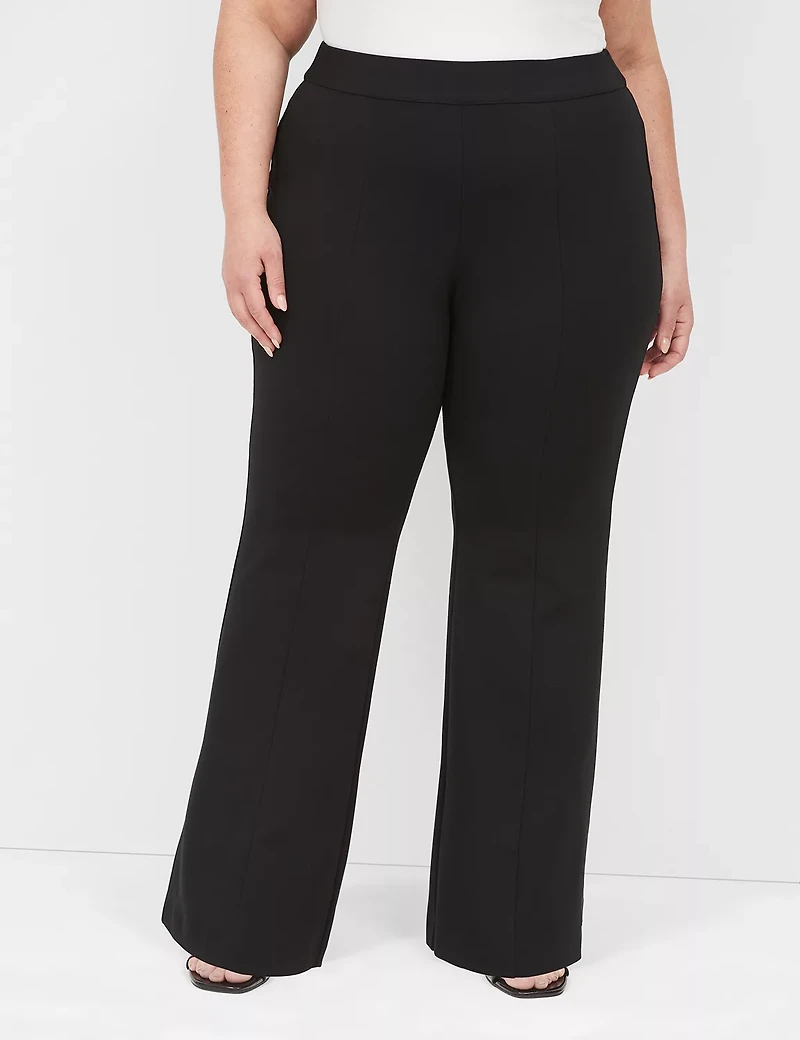 Ponte Pull-On High-Rise Flare Pant