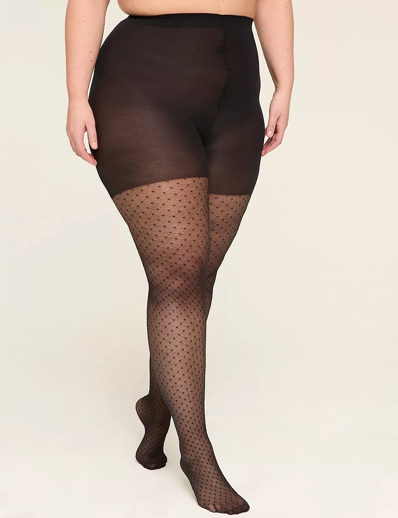 Diamond Dot Printed Tights