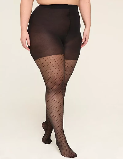 Diamond Dot Printed Tights
