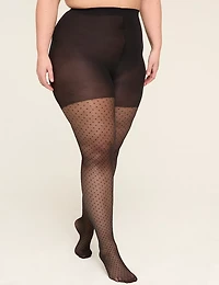 Diamond Dot Printed Tights
