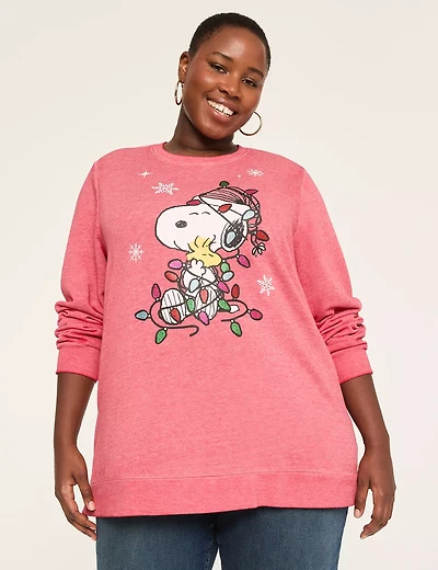Snoopy Lights Graphic Sweatshirt