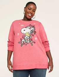Snoopy Lights Graphic Sweatshirt