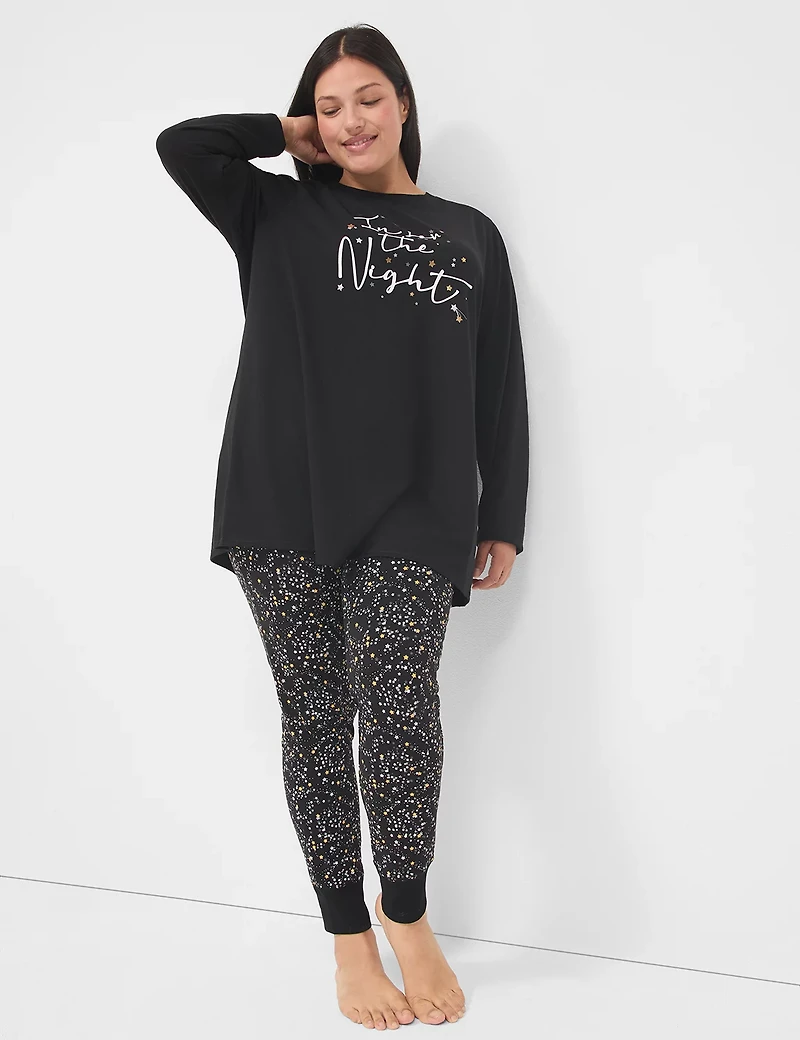 Comfy Cotton Tunic & Legging PJ Set