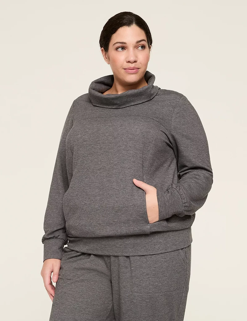 LIVI Fleece Funnel-Neck Pullover