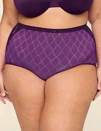 No-Show High-Waist Brief Panty With Lace