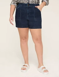 Girlfriend Fit High-Rise Jean Short