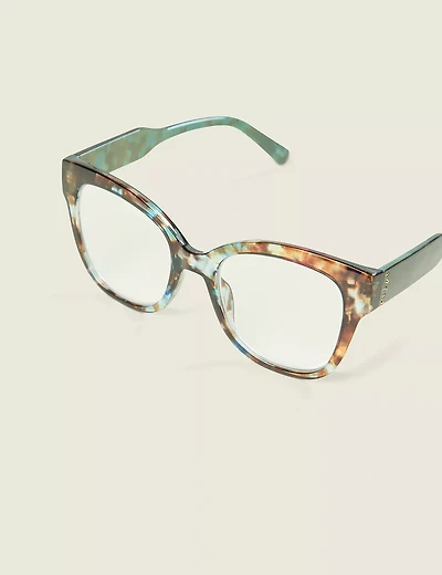 Tortoiseshell Square Reader Glasses