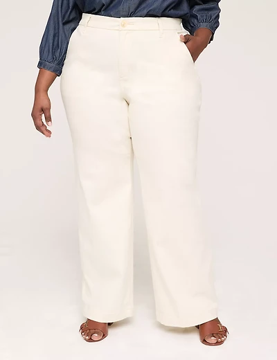 High-Rise Wide Leg Trouser Pant