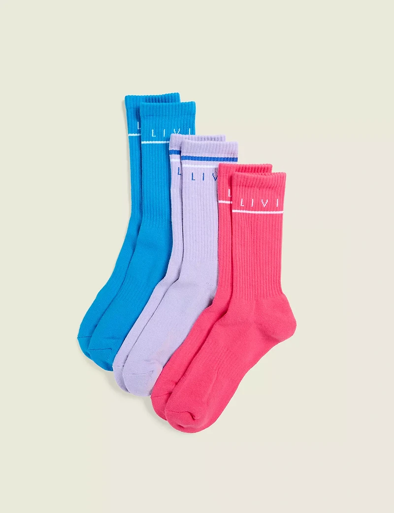 LIVI Wicking Tube Socks 3-Pack