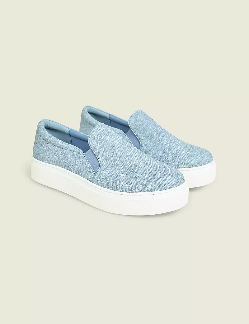 Dream Cloud Faux-Leather Slip-On Platform Sneaker