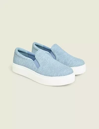 Dream Cloud Faux-Leather Slip-On Platform Sneaker