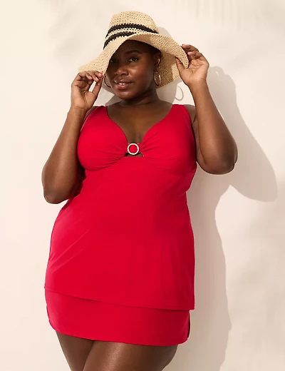 Underwire O-Ring Tankini Top