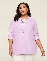 Linen 3/4-Sleeve Jacket