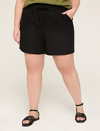 Slub Pull-On Short