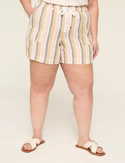 Linen Pull-On Short
