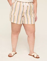 Linen Pull-On Short
